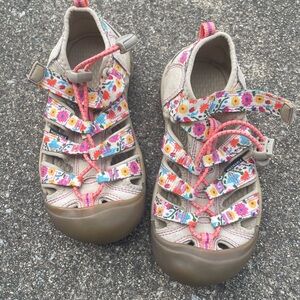 Floral Keen Kids Sandals